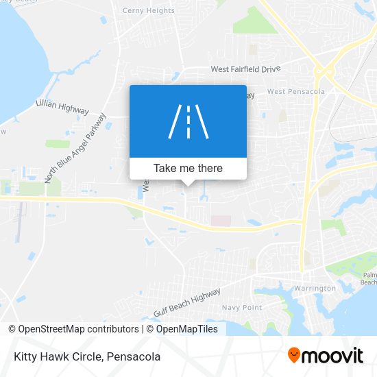 Kitty Hawk Circle map