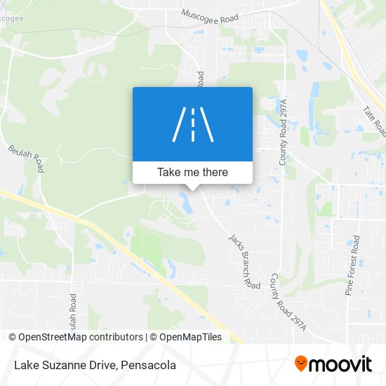 Lake Suzanne Drive map