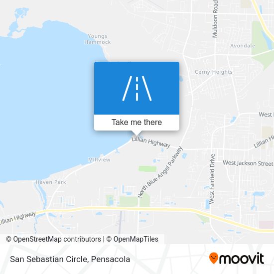 San Sebastian Circle map