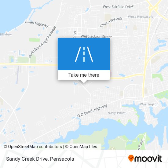 Sandy Creek Drive map