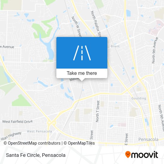Santa Fe Circle map