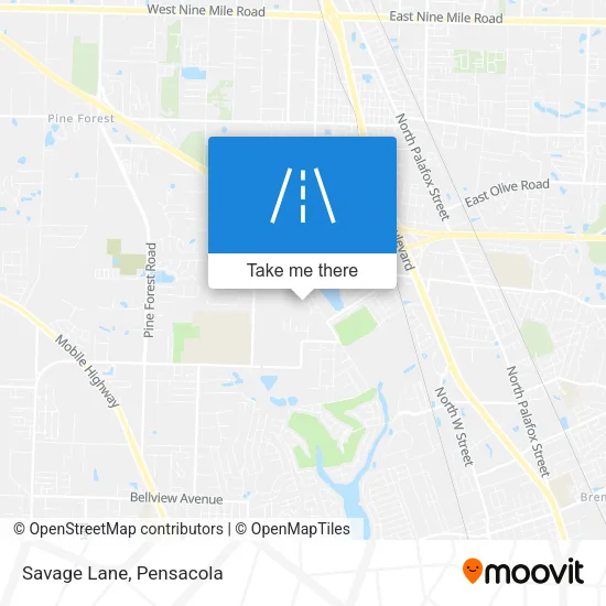 Savage Lane map