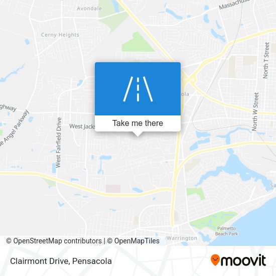 Clairmont Drive map