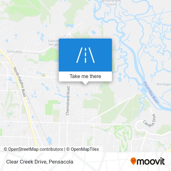 Mapa de Clear Creek Drive