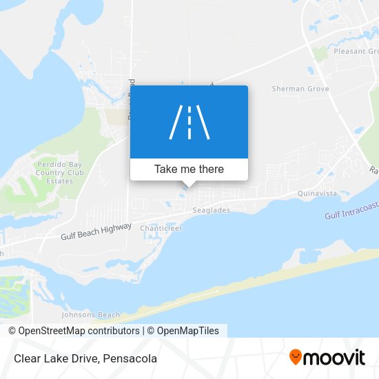 Clear Lake Drive map