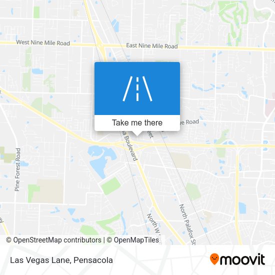 Las Vegas Lane map