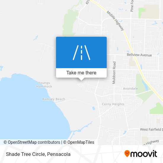 Mapa de Shade Tree Circle