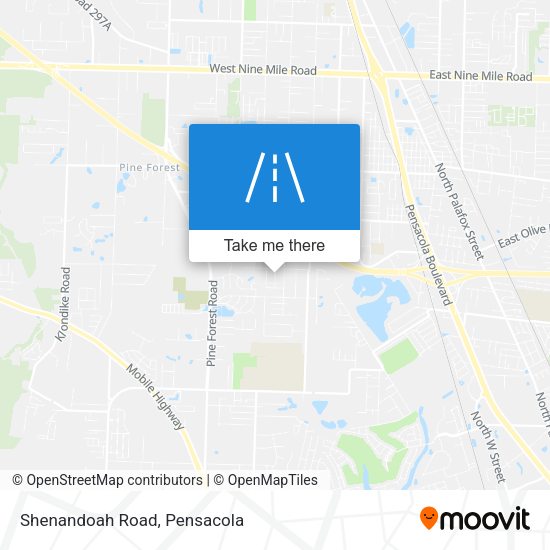 Mapa de Shenandoah Road