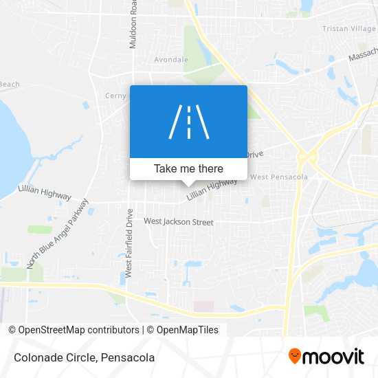 Colonade Circle map