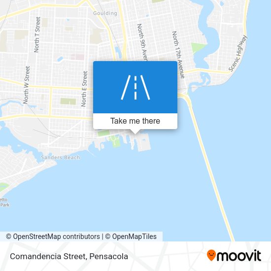 Mapa de Comandencia Street