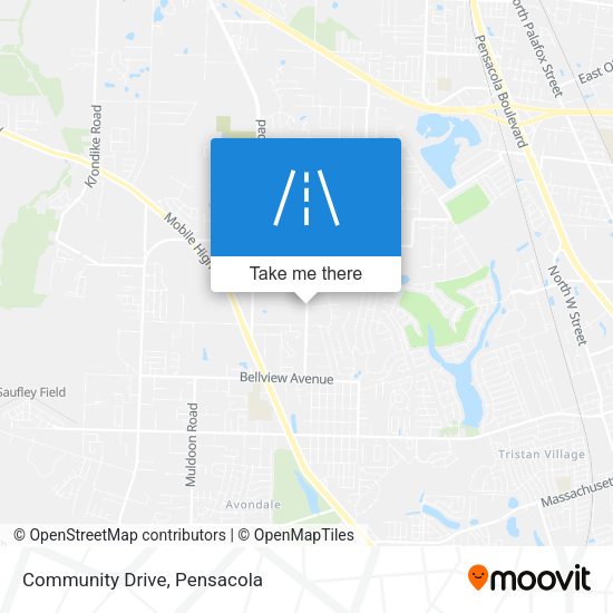 Community Drive map