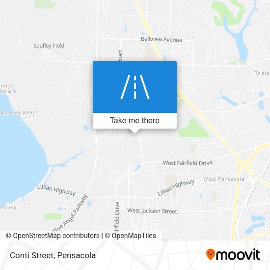 Mapa de Conti Street