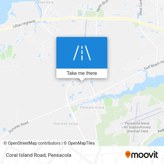 Mapa de Coral Island Road