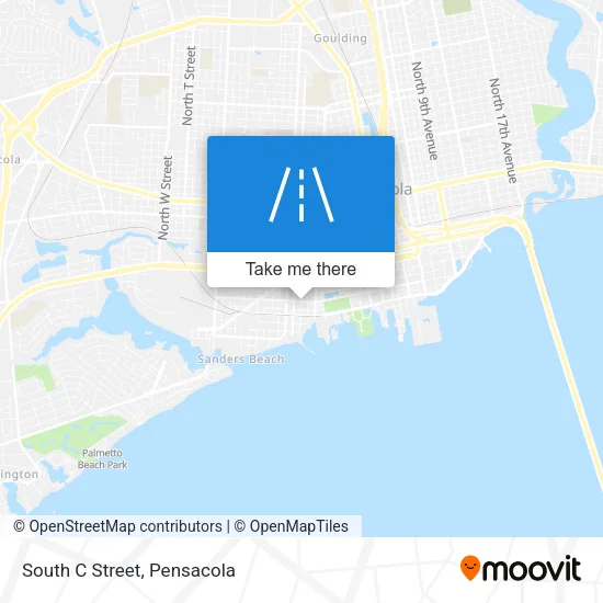 South C Street map