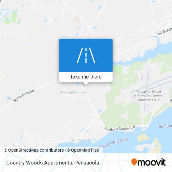Country Woods Apartments map