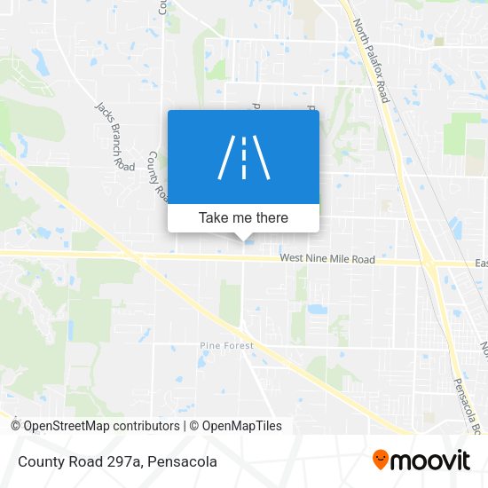 County Road 297a map