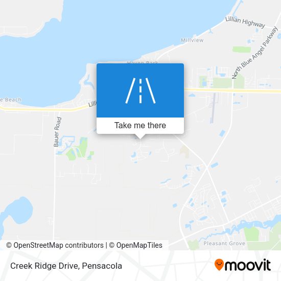 Creek Ridge Drive map