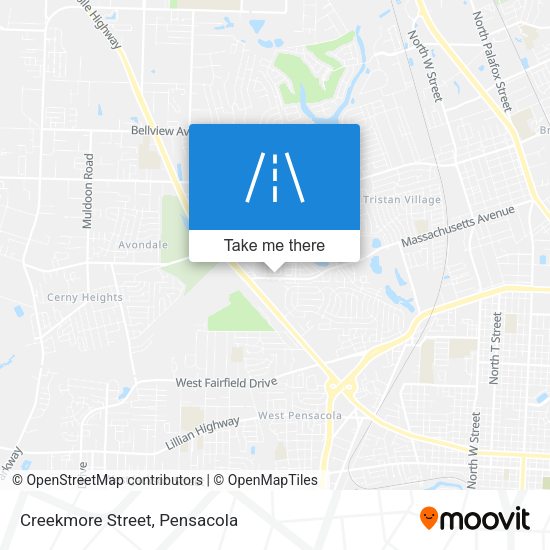 Creekmore Street map