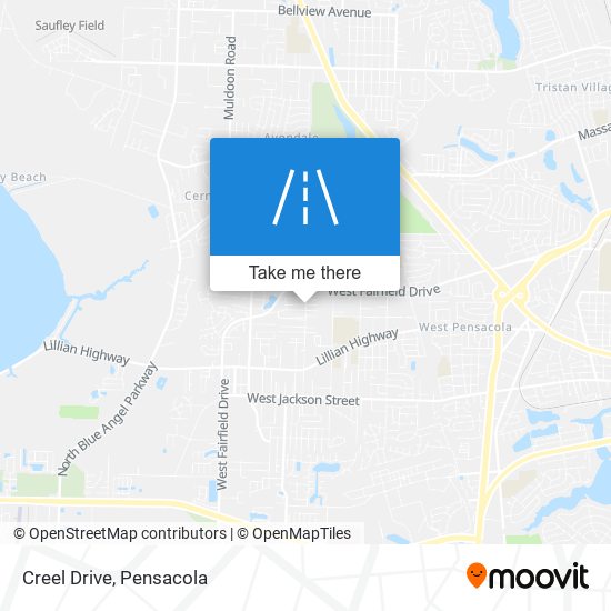 Creel Drive map