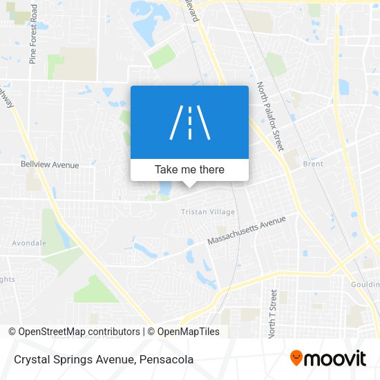 Mapa de Crystal Springs Avenue