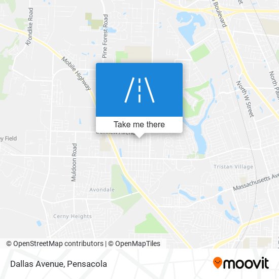 Dallas Avenue map