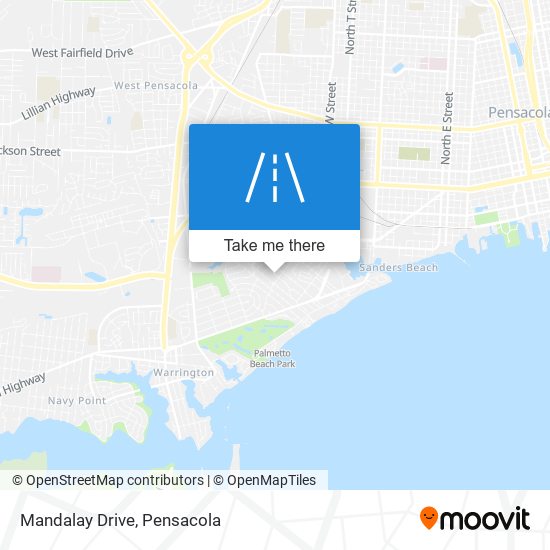 Mandalay Drive map