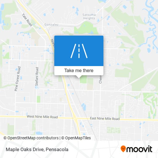 Mapa de Maple Oaks Drive