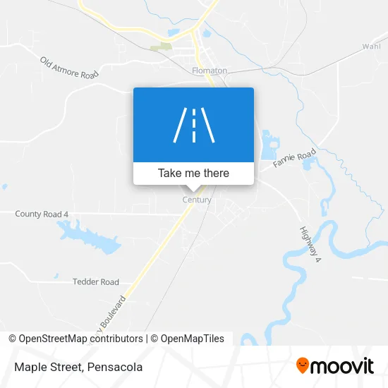 Maple Street map