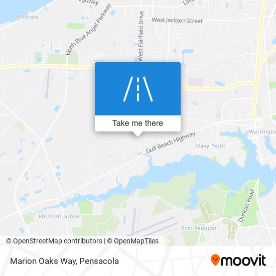 Marion Oaks Way map