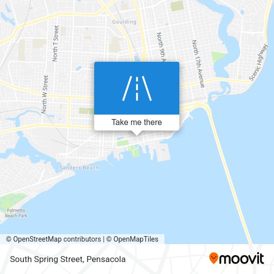 South Spring Street map