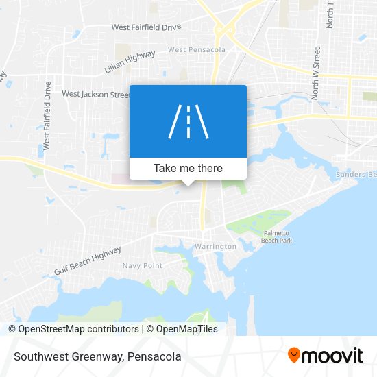 Southwest Greenway map