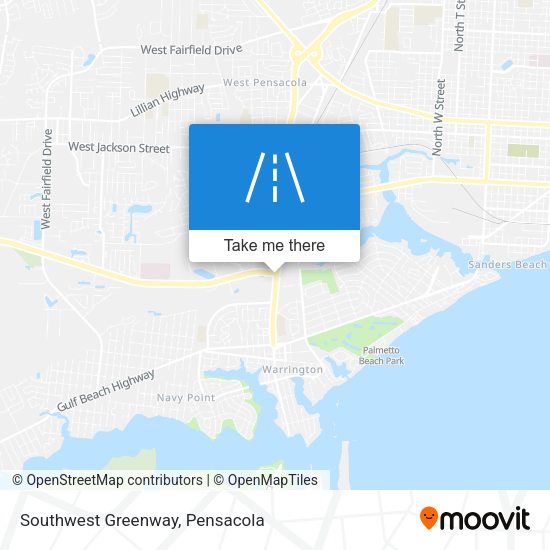 Southwest Greenway map