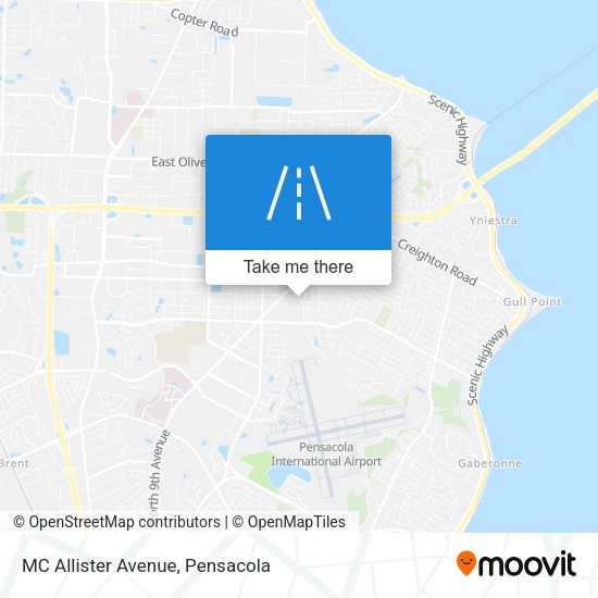 MC Allister Avenue map