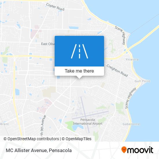 MC Allister Avenue map
