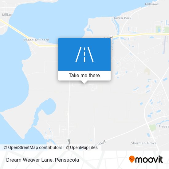 Dream Weaver Lane map