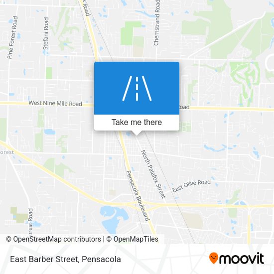 East Barber Street map