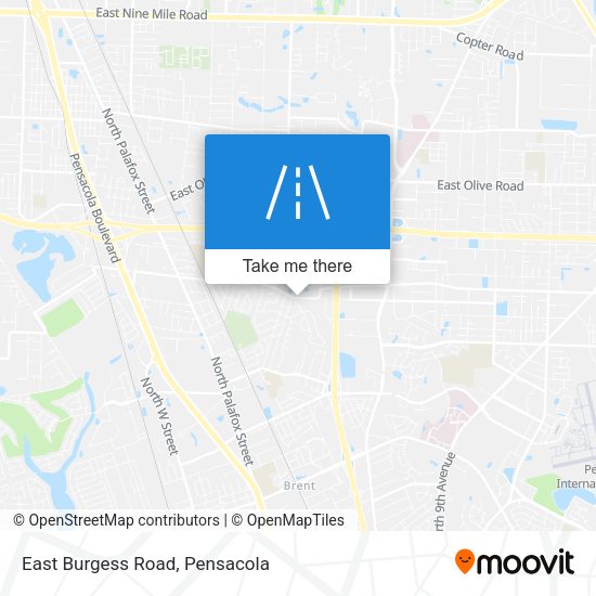 Mapa de East Burgess Road