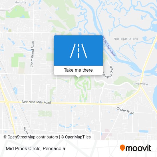 Mid Pines Circle map