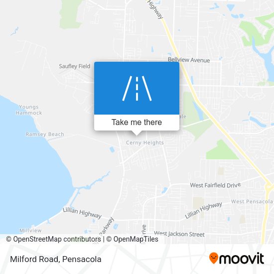 Mapa de Milford Road