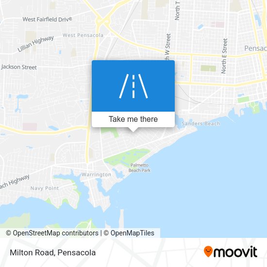 Mapa de Milton Road
