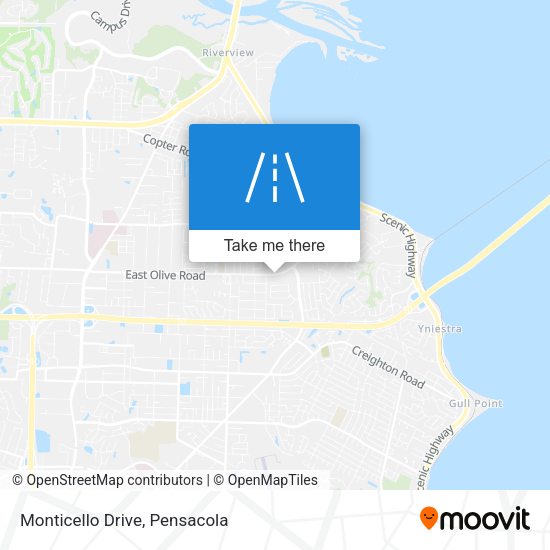 Mapa de Monticello Drive