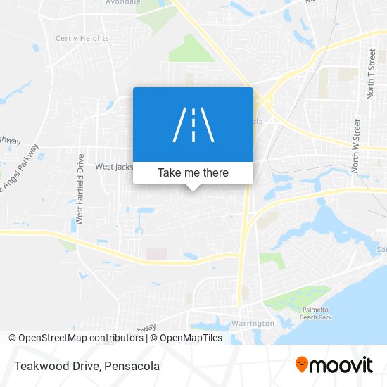 Teakwood Drive map