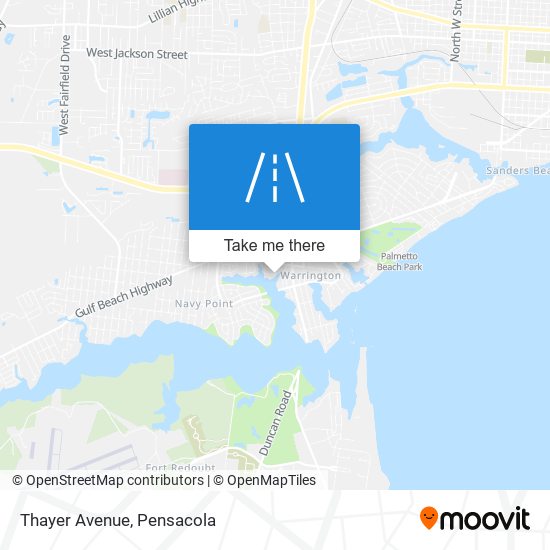 Mapa de Thayer Avenue