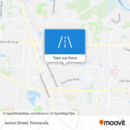 Action Street map