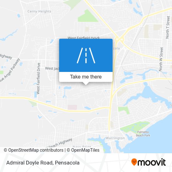 Admiral Doyle Road map
