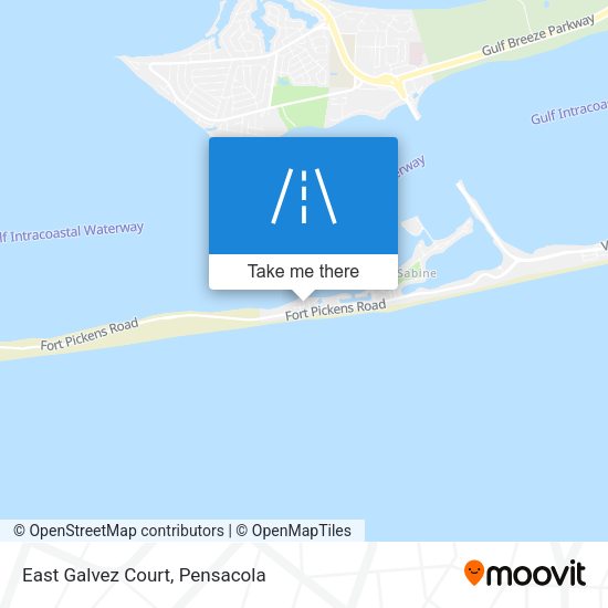 East Galvez Court map
