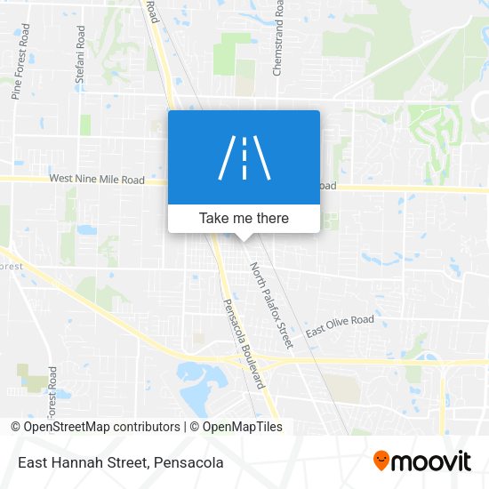 East Hannah Street map