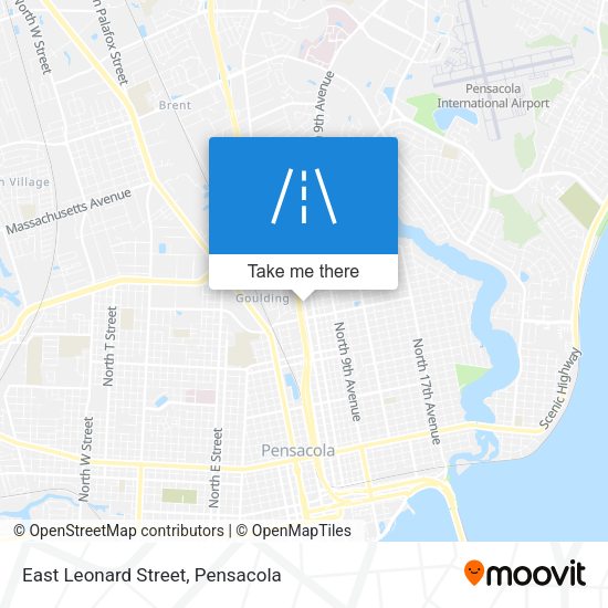 East Leonard Street map