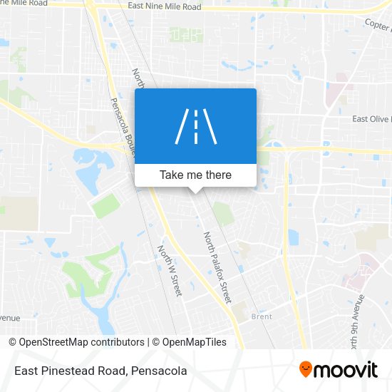 East Pinestead Road map