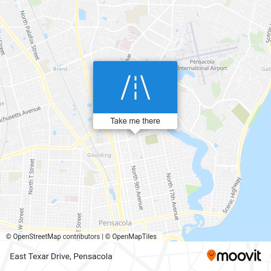 East Texar Drive map